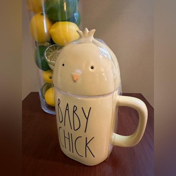 Yellow Baby Chick Mug With Baby Chick Topper - N w/o T - Picture 2 of 7